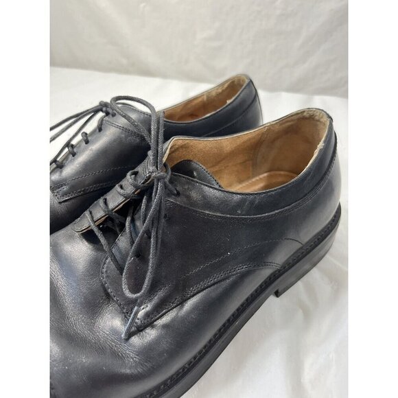 Florsheim Men's BLACK Leather SQUARE Toe DRESS Shoe MOD Oxford size 8.5 m - Picture 3 of 14